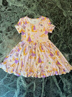 Posh Peanut Disney Princess Rapunzel Ruffled Twirl Dress 5T 6T